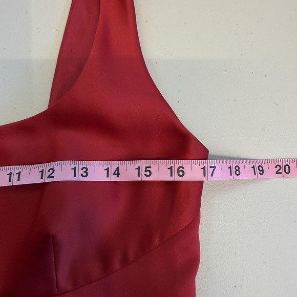 Vtg Ann Taylor Womens Y2K Maxi Dress Size 6 Red Formal Prom Whimsigoth Vamp - Picture 6 of 7